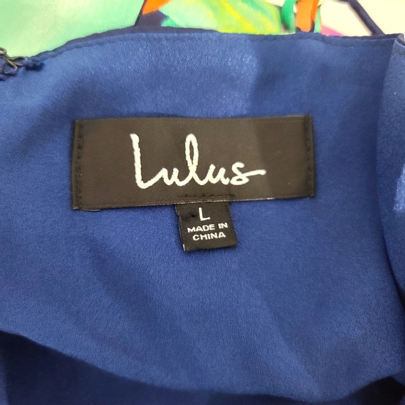 Lulu's Vibrant Floral Maxi Dress - Orange, Green, Purple - Picture 7 of 16